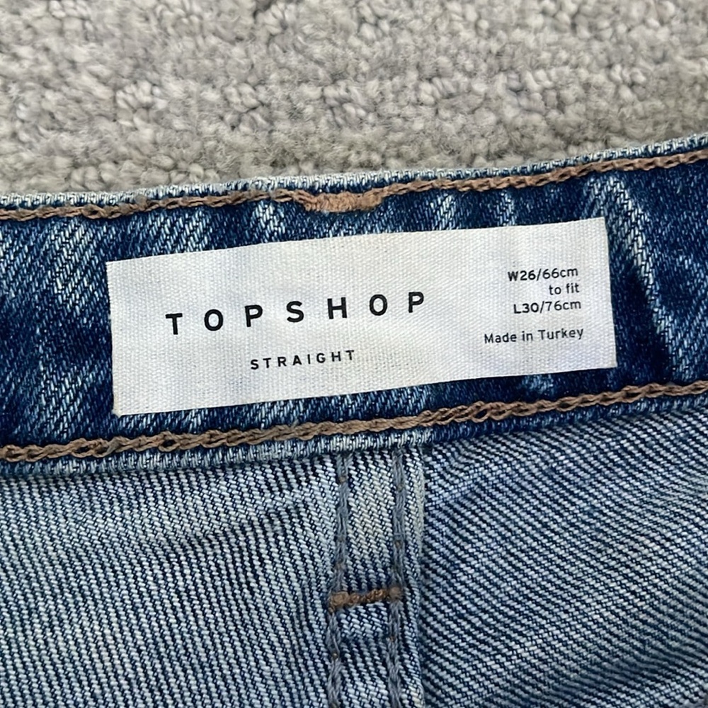 Topshop Straight Leg Jeans - Picture 3 of 4